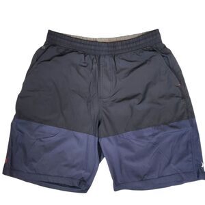 Rhone Mens Colorblock Nylon Blend Drawstring Waistline Hybrid Shorts Large